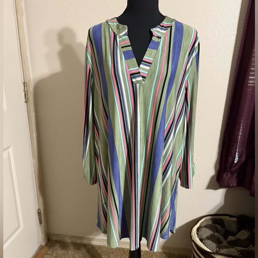 Colorful Striped Tunic shirt